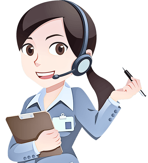 Cartoon of a happy call centre team leader